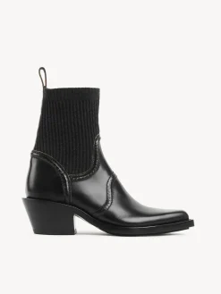 Bottes Et Bottines-Chloé Bottines Texanes Effet Chaussette Nellie Noir