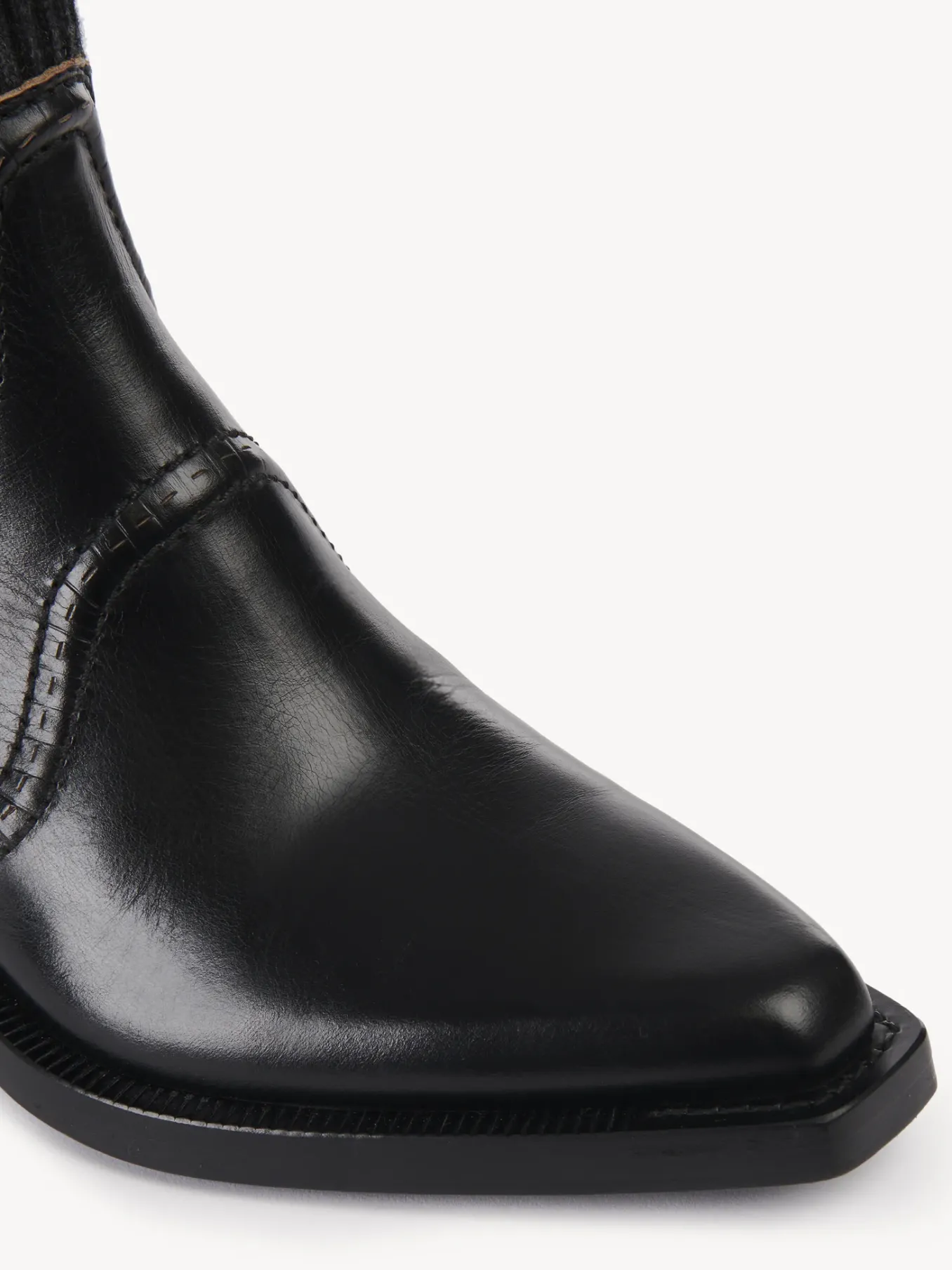 Bottes Et Bottines-Chloé Bottines Texanes Effet Chaussette Nellie Noir
