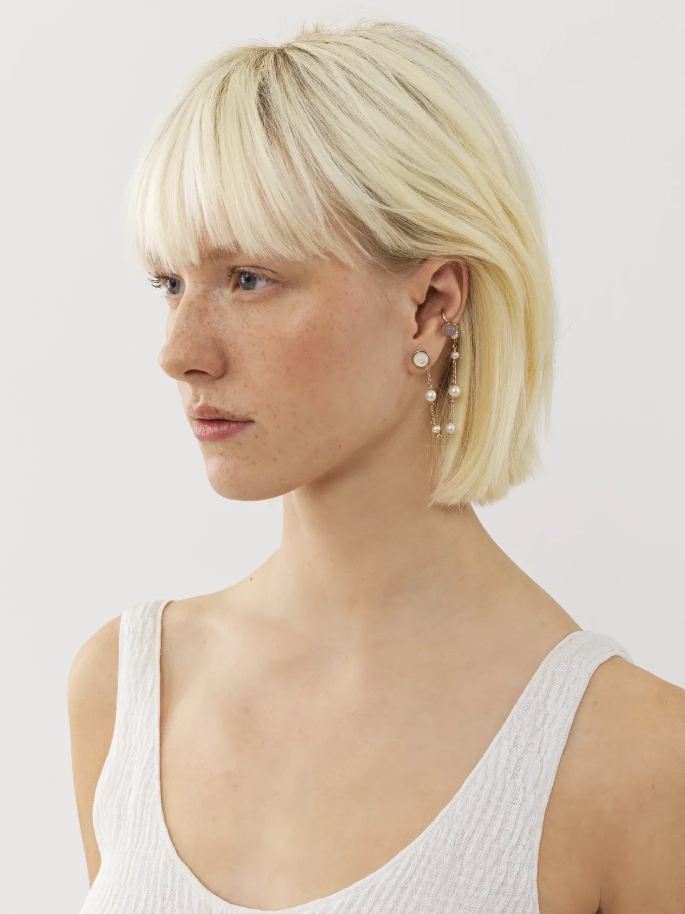 Bijoux-Chloé Boucle D'Oreille Darcey Gold Color