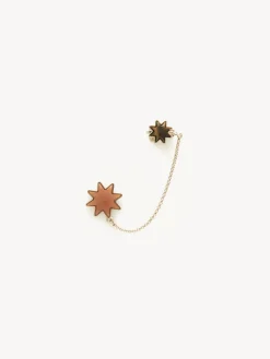 Bijoux-Chloé Boucle D'Oreille Oryon Red - Brown 1