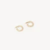 Bijoux-Chloé Boucles D'Oreilles Creoles Maura Gold Color