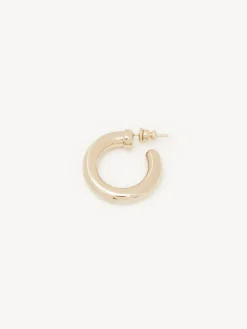 Bijoux-Chloé Boucles D'Oreilles Creoles Maura Gold Color