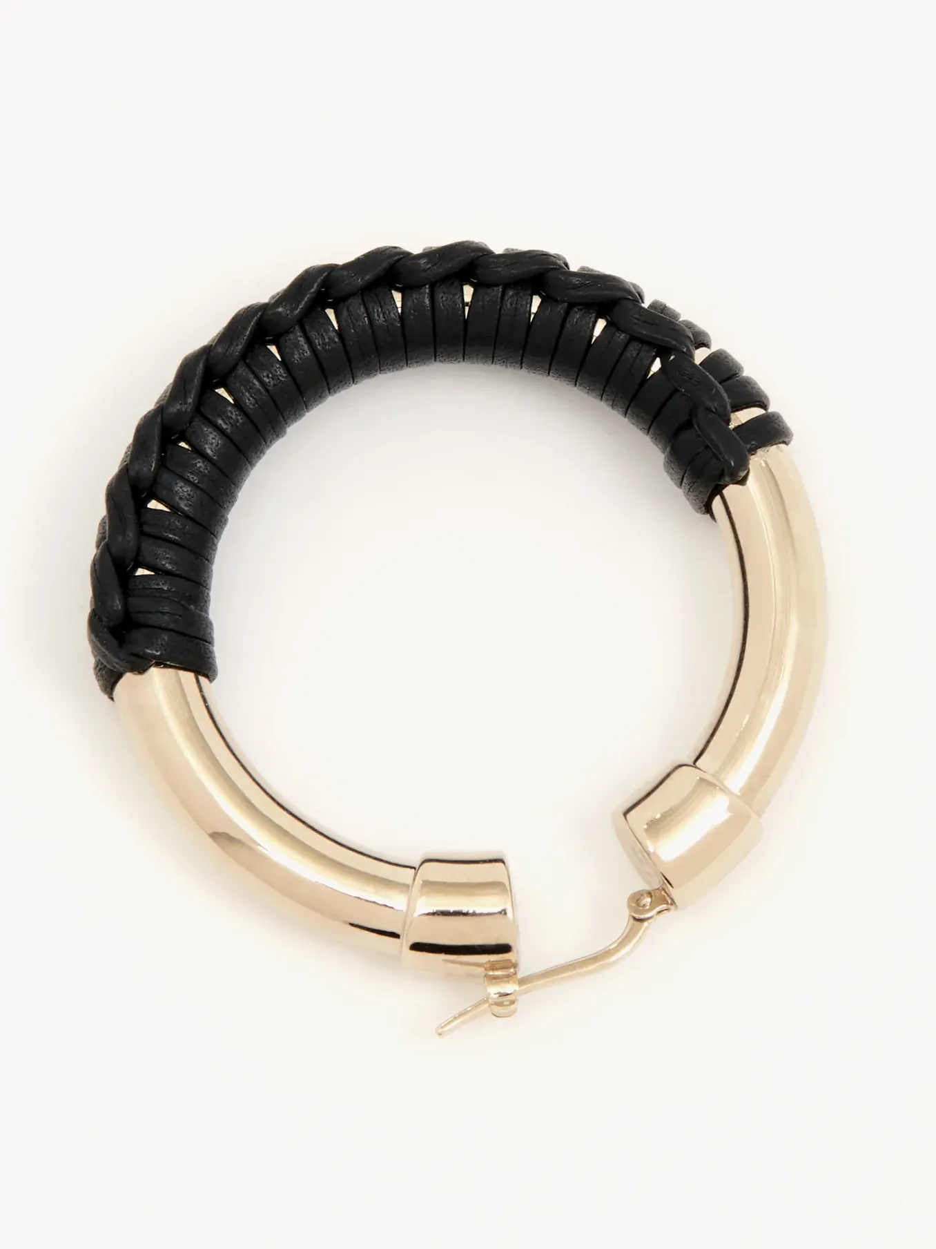Bijoux-Chloé Boucles D'Oreilles Creoles Maura Noir