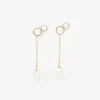 Bijoux-Chloé Boucles D'Oreilles Darcey Gold Color