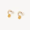 Bijoux-Chloé Boucles D'Oreilles Darcey Gold Color