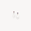 Bijoux-Chloé Boucles D'Oreilles Darcey White - Purple 1