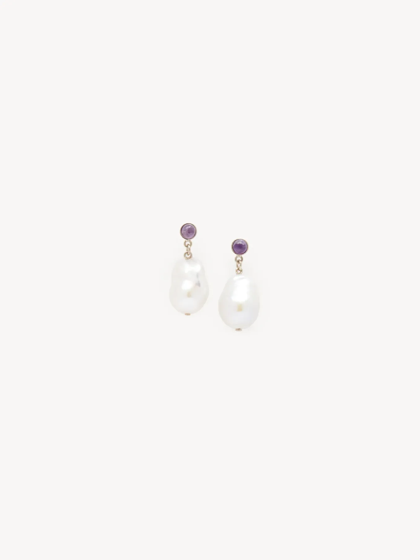 Bijoux-Chloé Boucles D'Oreilles Darcey White - Purple 1