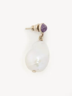 Bijoux-Chloé Boucles D'Oreilles Darcey White - Purple 1