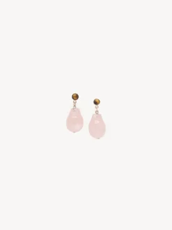Bijoux-Chloé Boucles D'Oreilles Darcey Pink - Brown 1