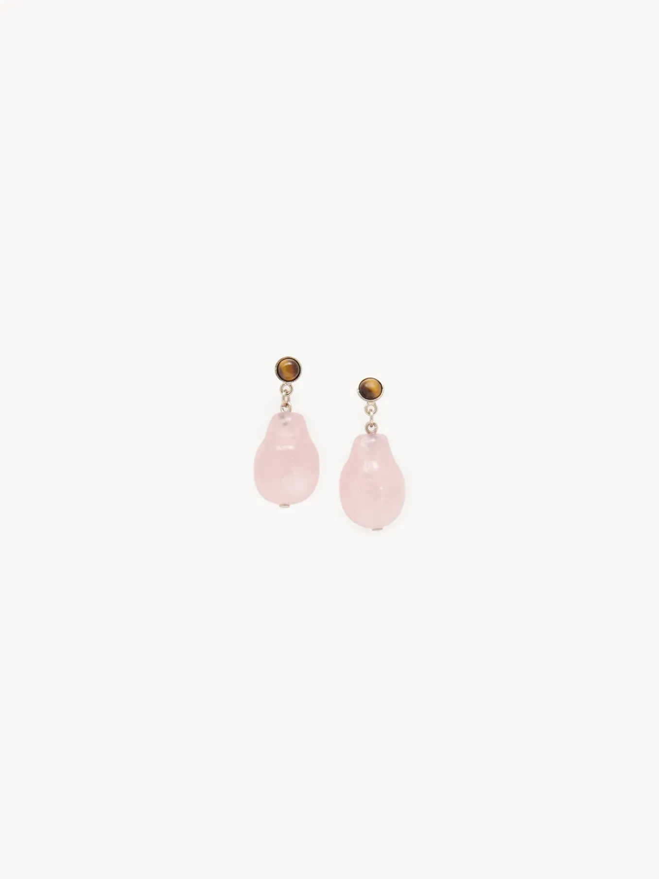 Bijoux-Chloé Boucles D'Oreilles Darcey Pink - Brown 1