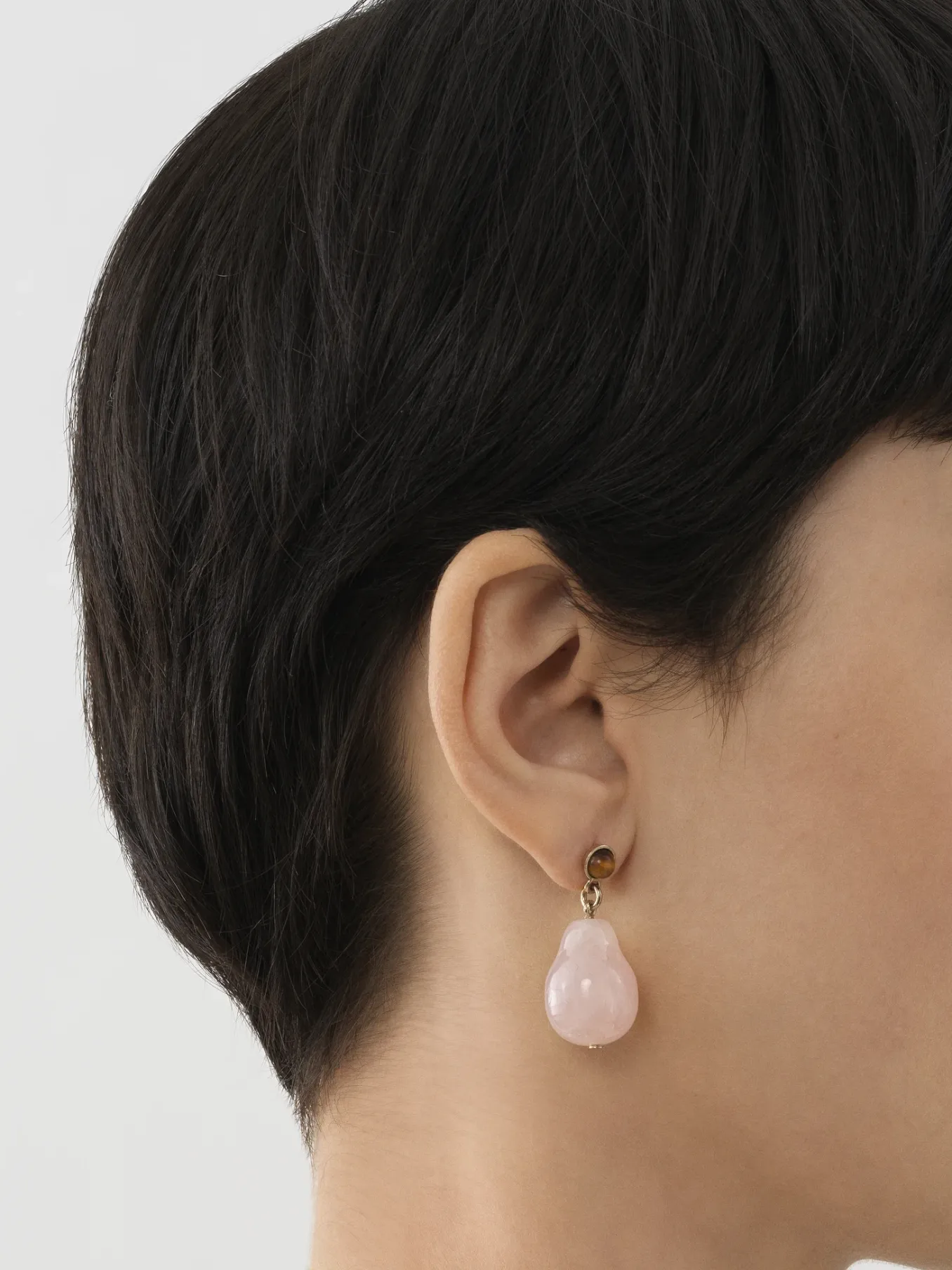 Bijoux-Chloé Boucles D'Oreilles Darcey Pink - Brown 1