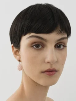 Bijoux-Chloé Boucles D'Oreilles Darcey Pink - Brown 1