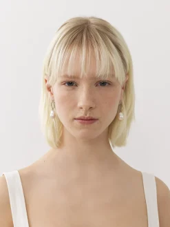 Bijoux-Chloé Boucles D'Oreilles Darcey Lace Pearl