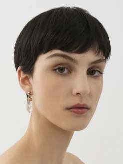 Bijoux-Chloé Boucles D'Oreilles Jemma Crystal White