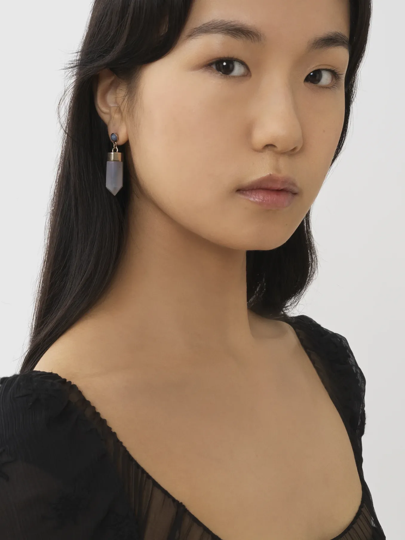 Bijoux-Chloé Boucles D'Oreilles Jemma Grey - Blue 1