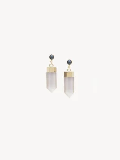 Bijoux-Chloé Boucles D'Oreilles Jemma Grey - Blue 1