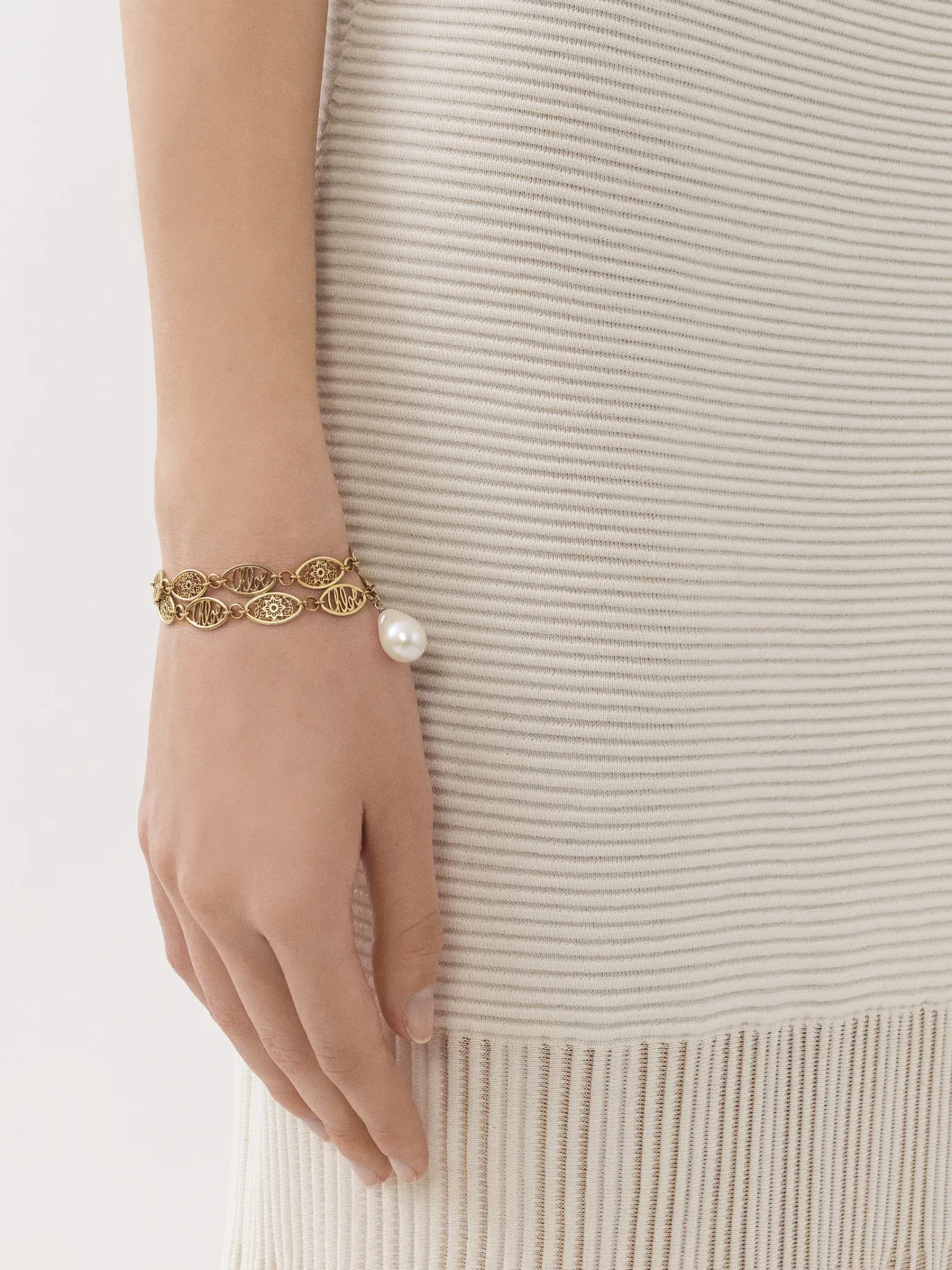 Bijoux-Chloé Bracelet Darcey Lace Gold Color