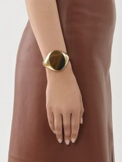 Bijoux-Chloé Bracelet Manchette Nancy Gold Color