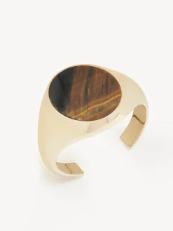 Bijoux-Chloé Bracelet Manchette Nancy Gold Color