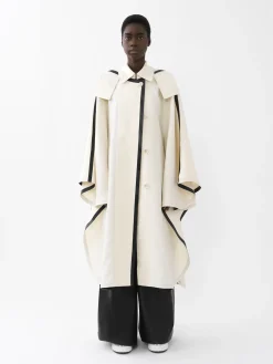 Lin-Chloé Cape Oversize A Capuche Coconut Milk