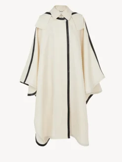 Lin-Chloé Cape Oversize A Capuche Coconut Milk