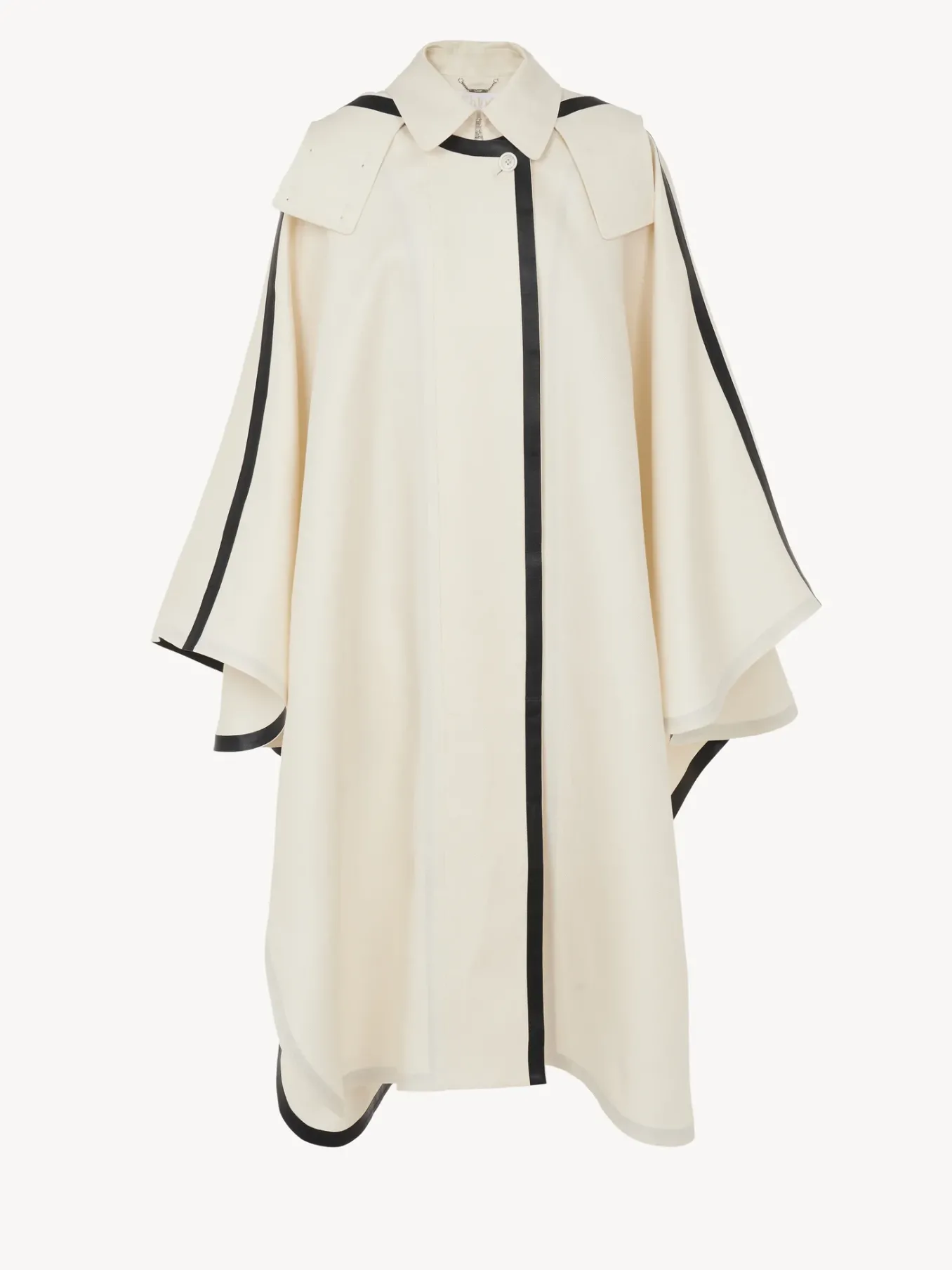 Lin-Chloé Cape Oversize A Capuche Coconut Milk