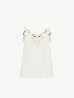 Vêtements-Chloé Caraco White Pink