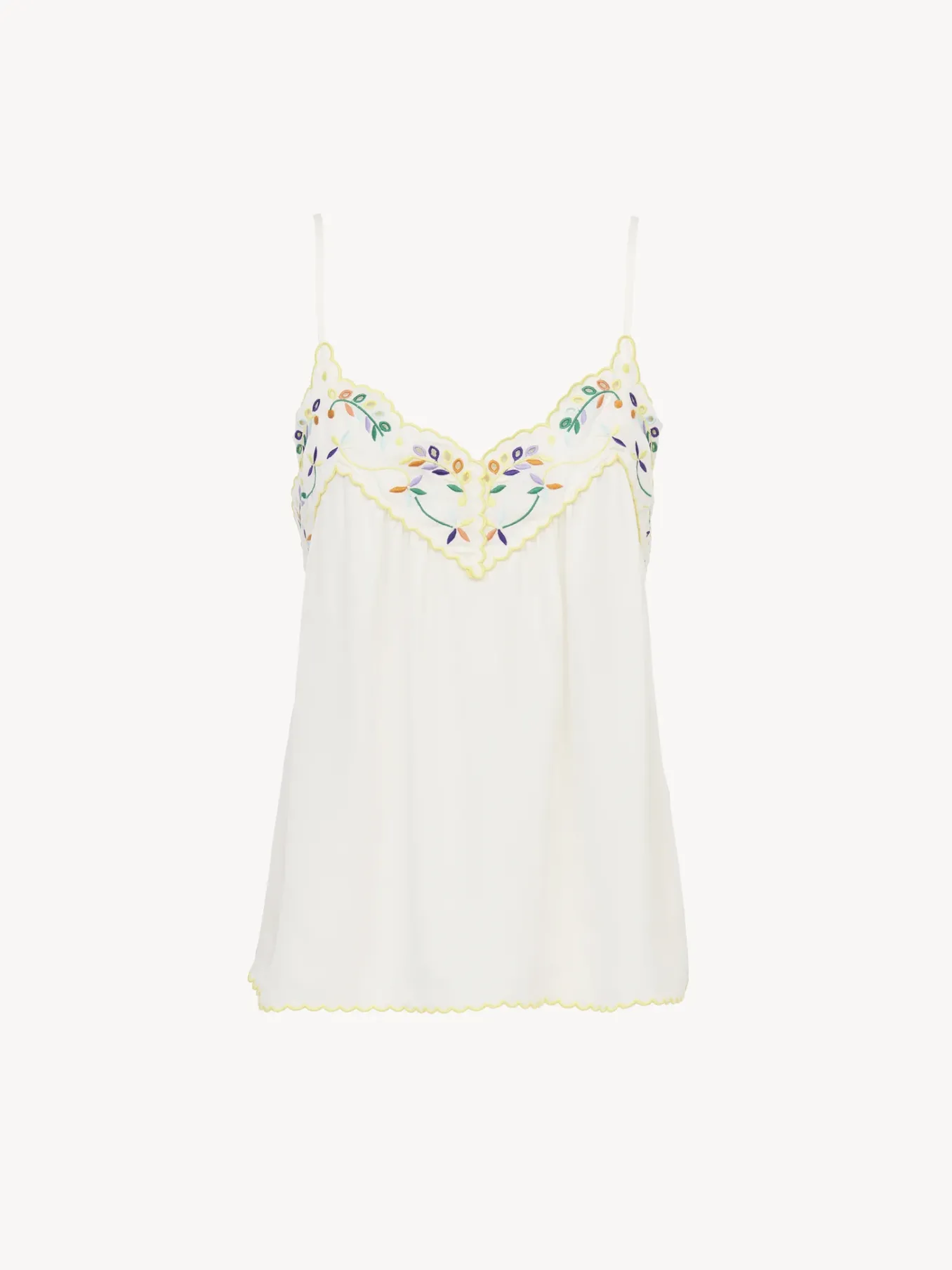 Vêtements-Chloé Caraco White Pink