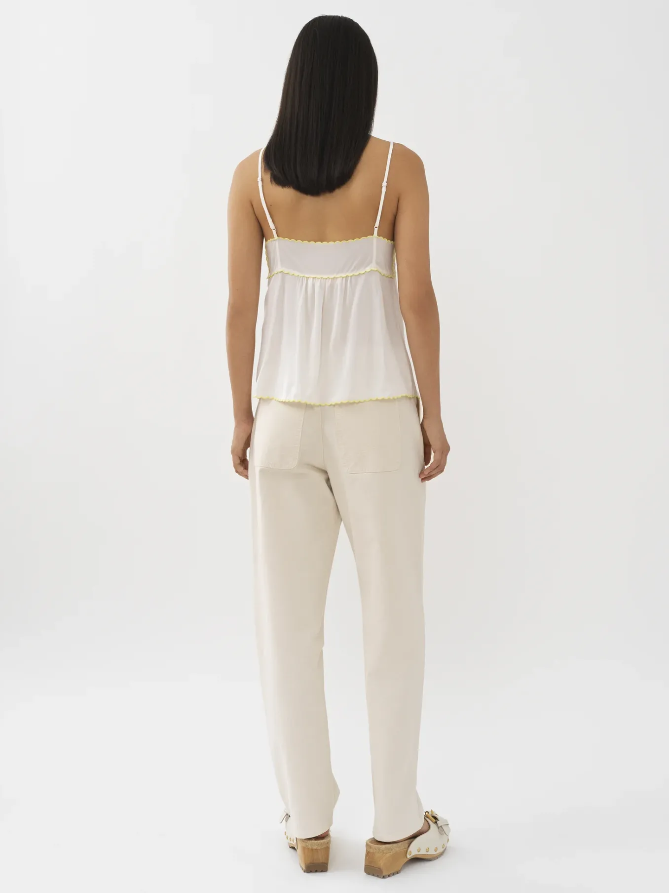 Vêtements-Chloé Caraco White Pink