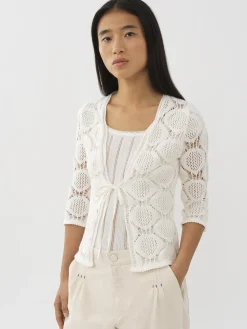 Vêtements-Chloé Cardigan A Nouer Cloudy White