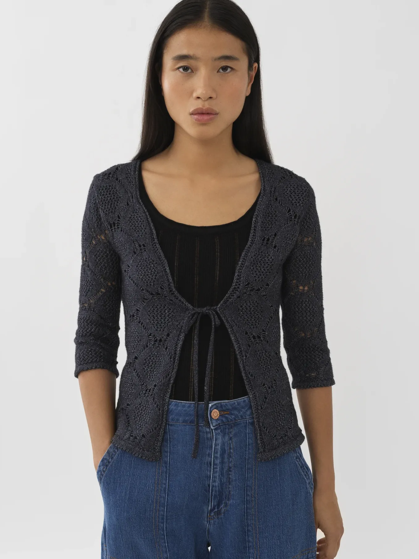Vêtements-Chloé Cardigan A Nouer Ink Navy