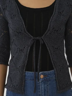Vêtements-Chloé Cardigan A Nouer Ink Navy