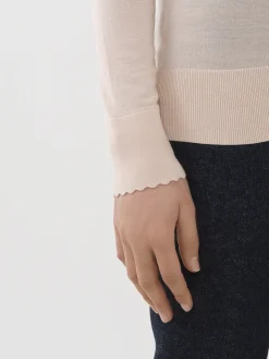 Maille-Chloé Cardigan Col V Pansy Pink