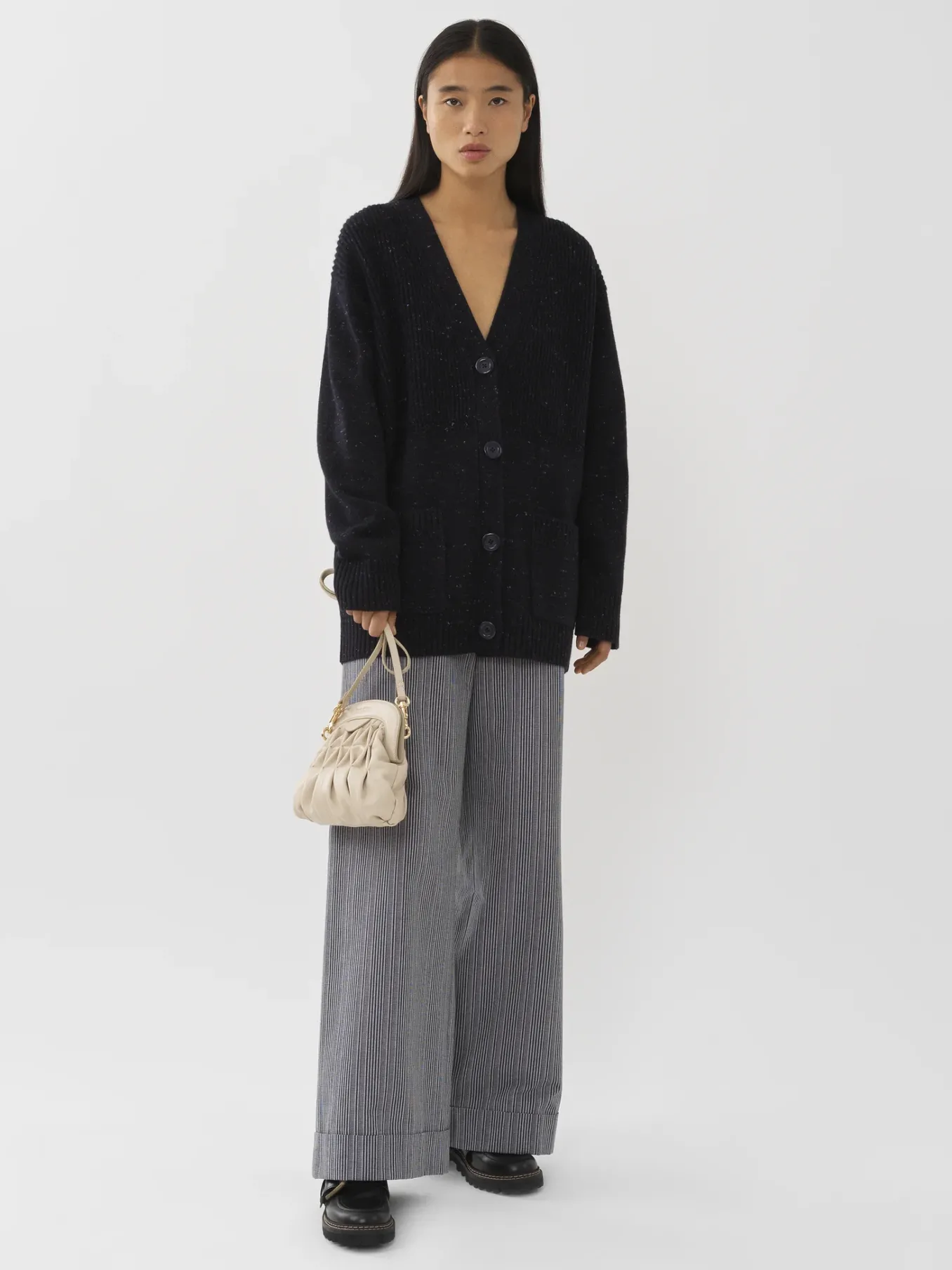 Vêtements-Chloé Cardigan Col V Ink Navy