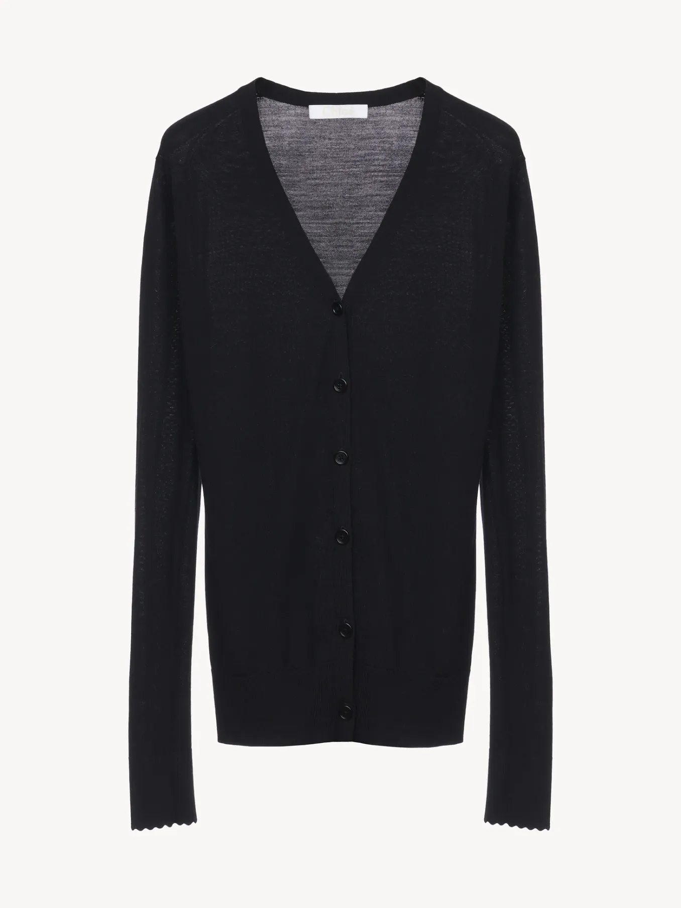 Maille-Chloé Cardigan Col V Royal Navy
