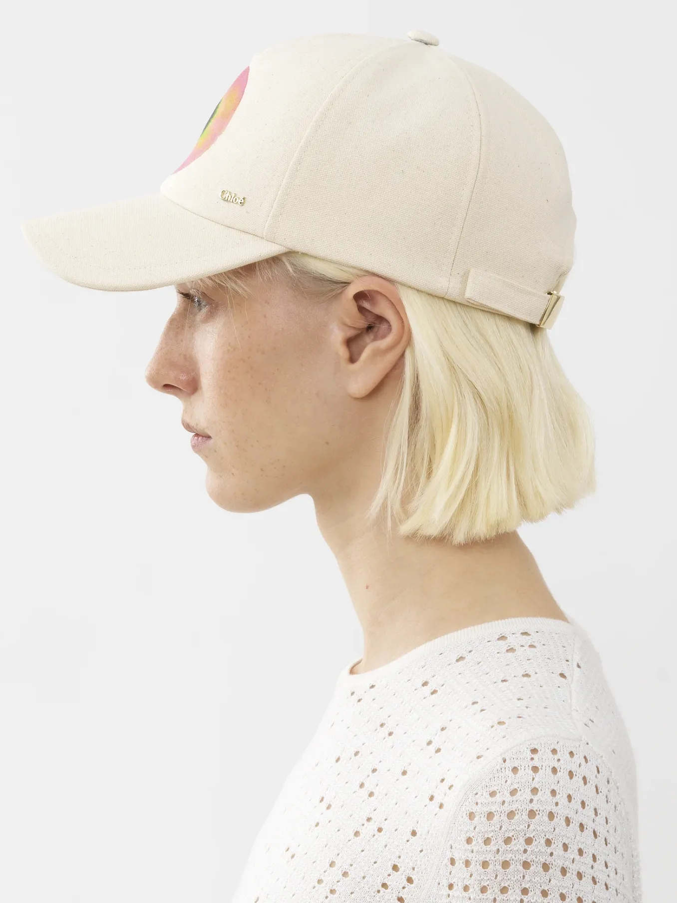 Chapeaux Et Gants-Chloé Casquette White Powder