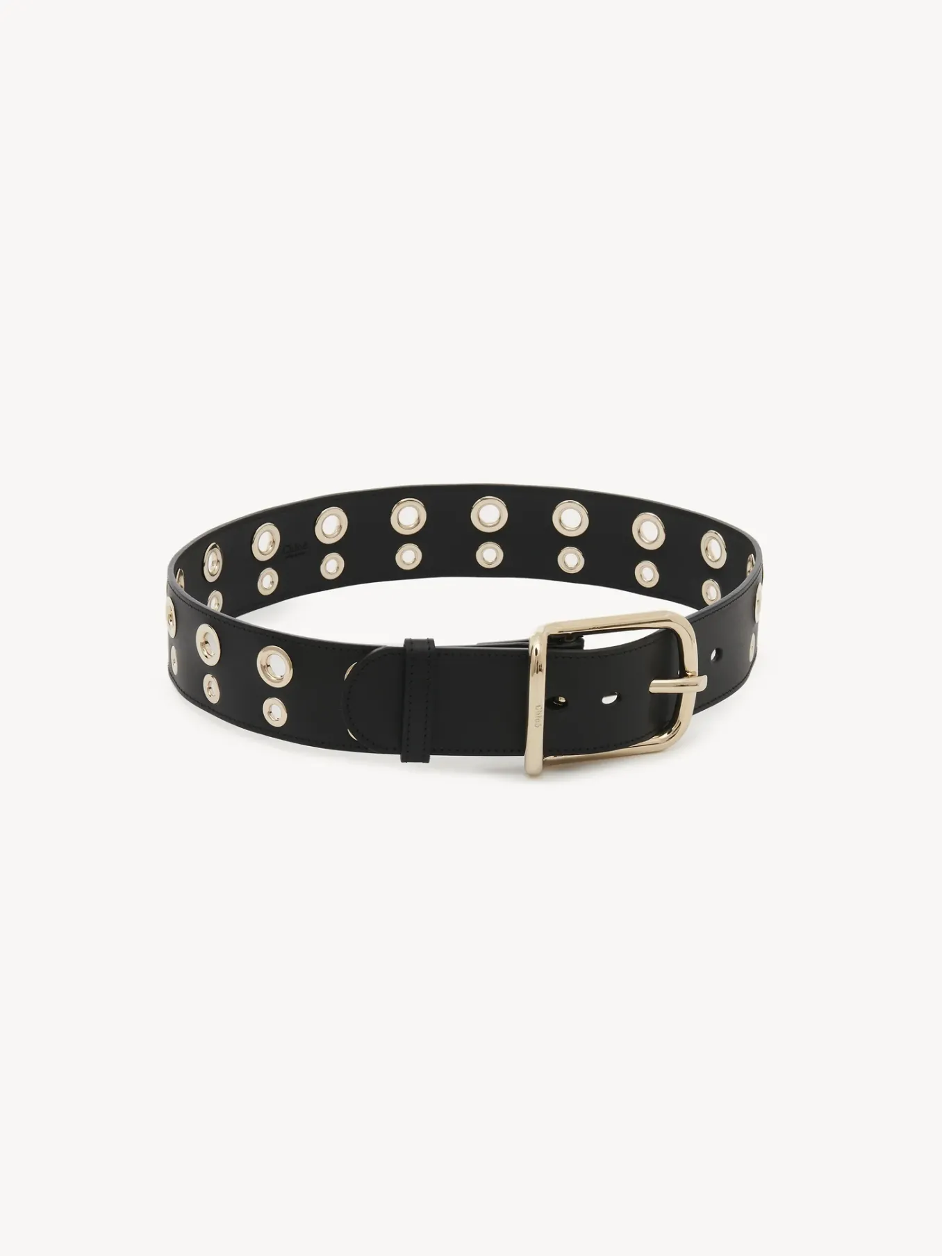 Ceintures-Chloé Ceinture A Oeillets Noir