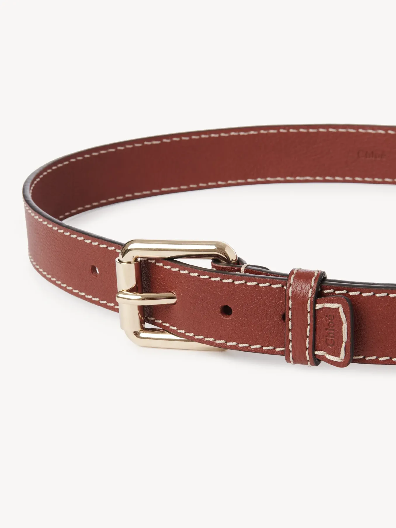 Ceintures-Chloé Ceinture Edith Sepia Brown