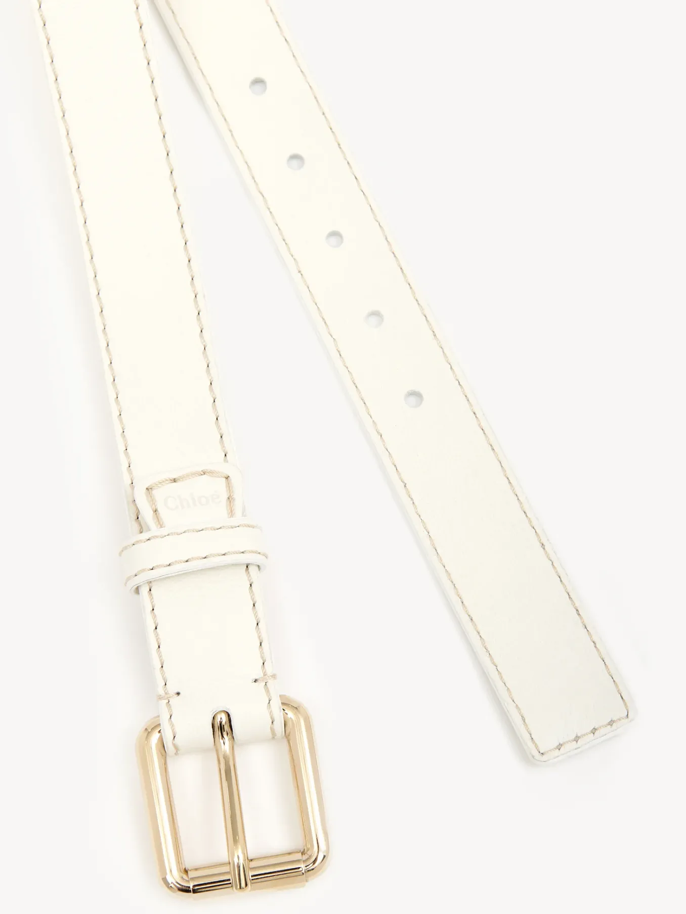 Ceintures-Chloé Ceinture Edith Blanc