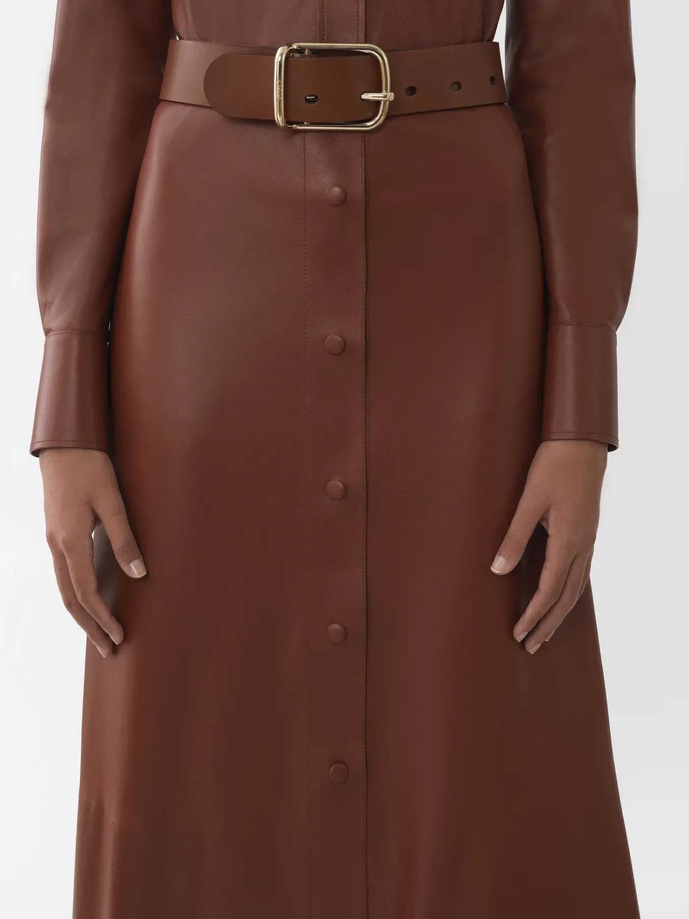 Ceintures-Chloé Ceinture Joe Suntan Brown