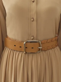 Ceintures-Chloé Ceinture Joe Weaved Autumnal Brown