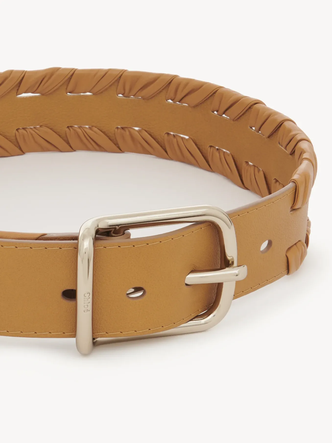 Ceintures-Chloé Ceinture Joe Weaved Autumnal Brown