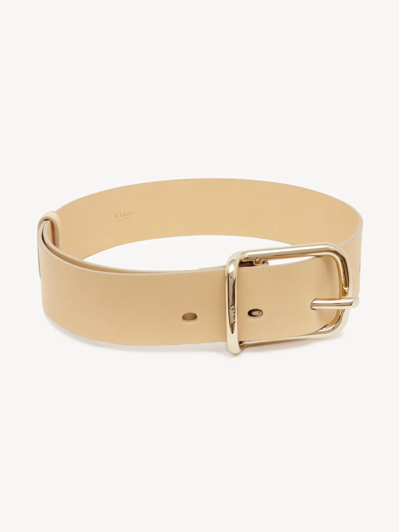 Ceintures-Chloé Ceinture Large Joe Biscotti Beige