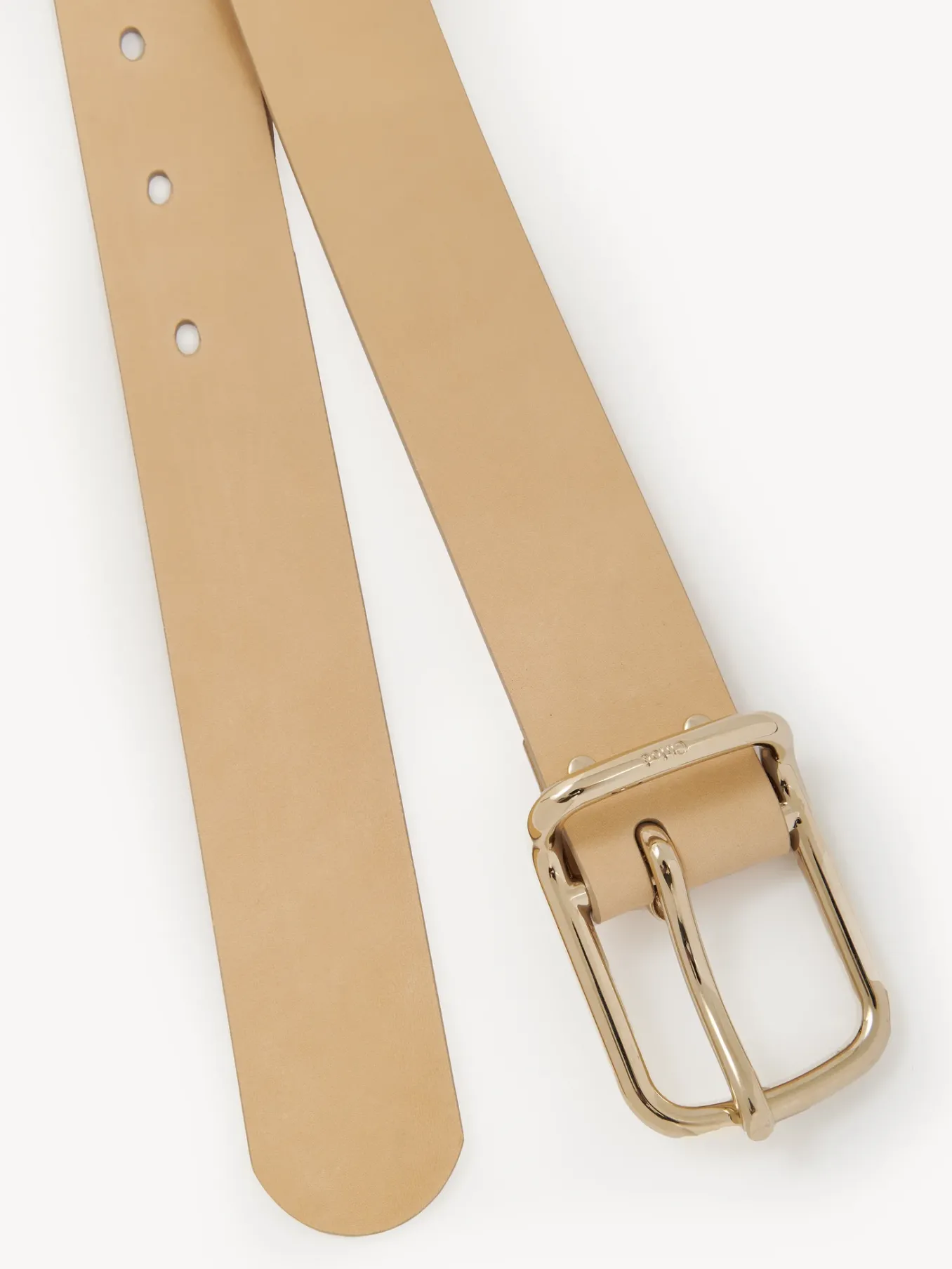 Ceintures-Chloé Ceinture Large Joe Biscotti Beige