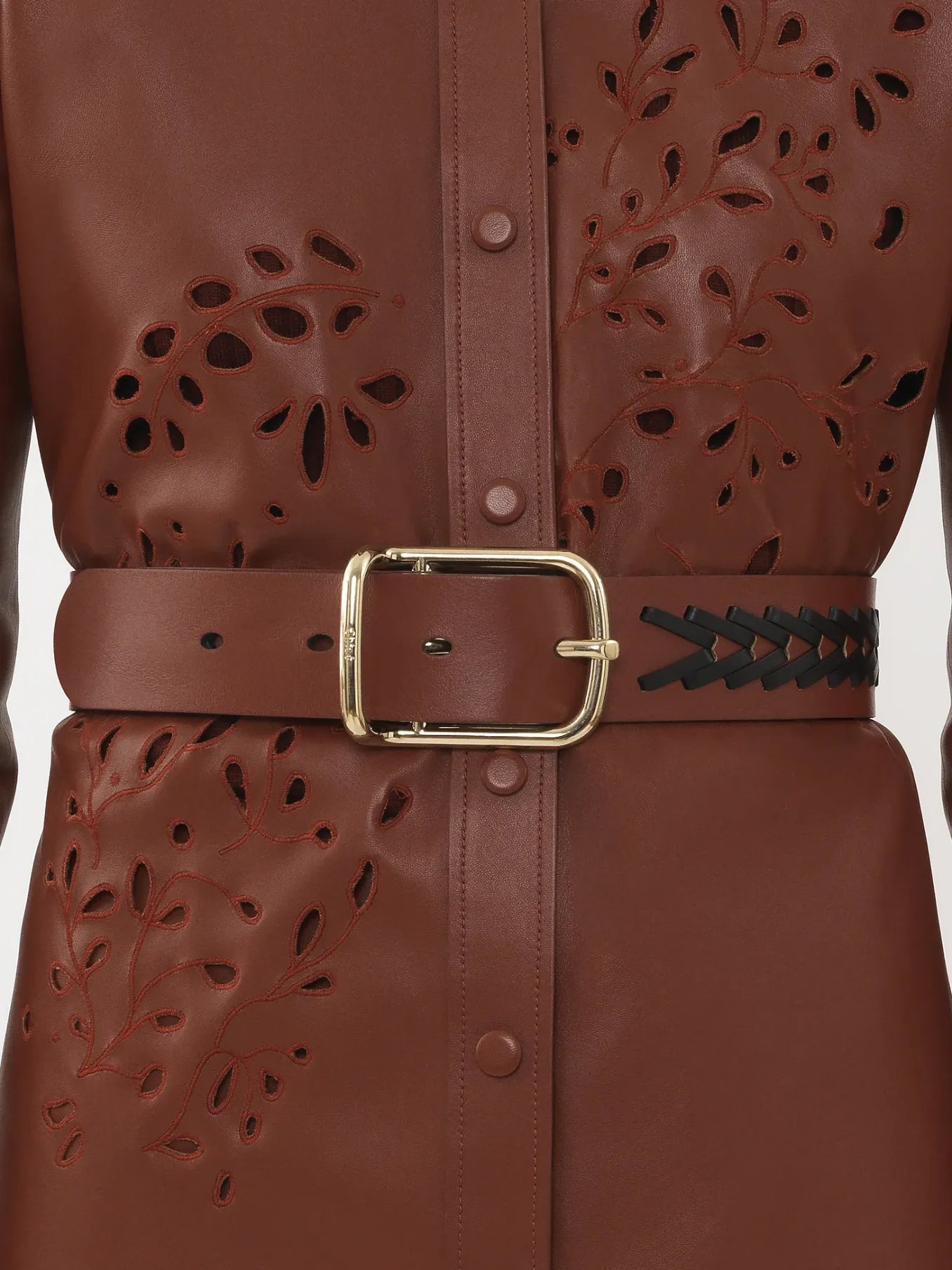 Ceintures-Chloé Ceinture Large Micah Brown - Black 1