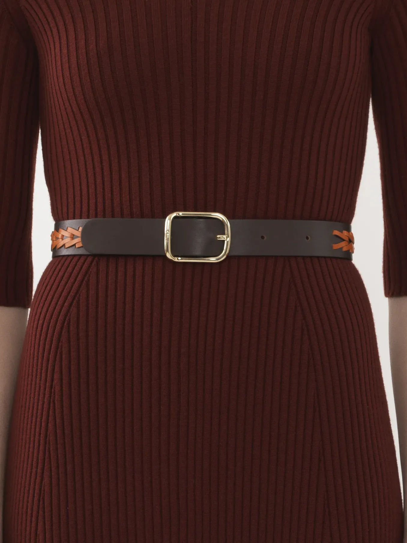 Ceintures-Chloé Ceinture Micah Brown - Orange 1