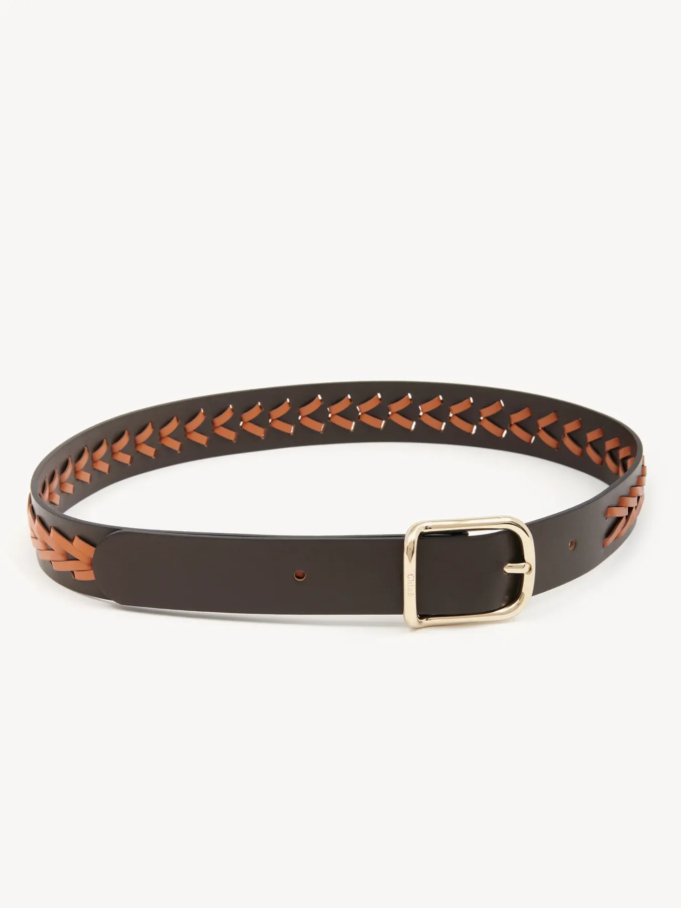 Ceintures-Chloé Ceinture Micah Brown - Orange 1