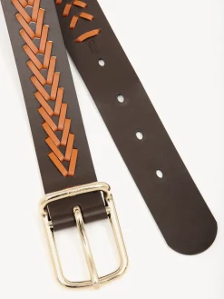 Ceintures-Chloé Ceinture Micah Brown - Orange 1