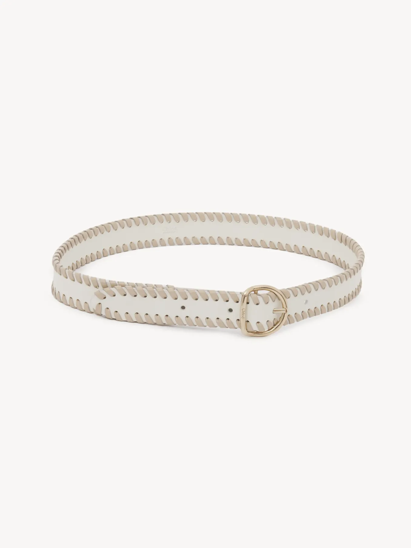 Ceintures-Chloé Ceinture Mony White - Beige 1