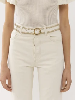 Ceintures-Chloé Ceinture Mony White - Beige 1